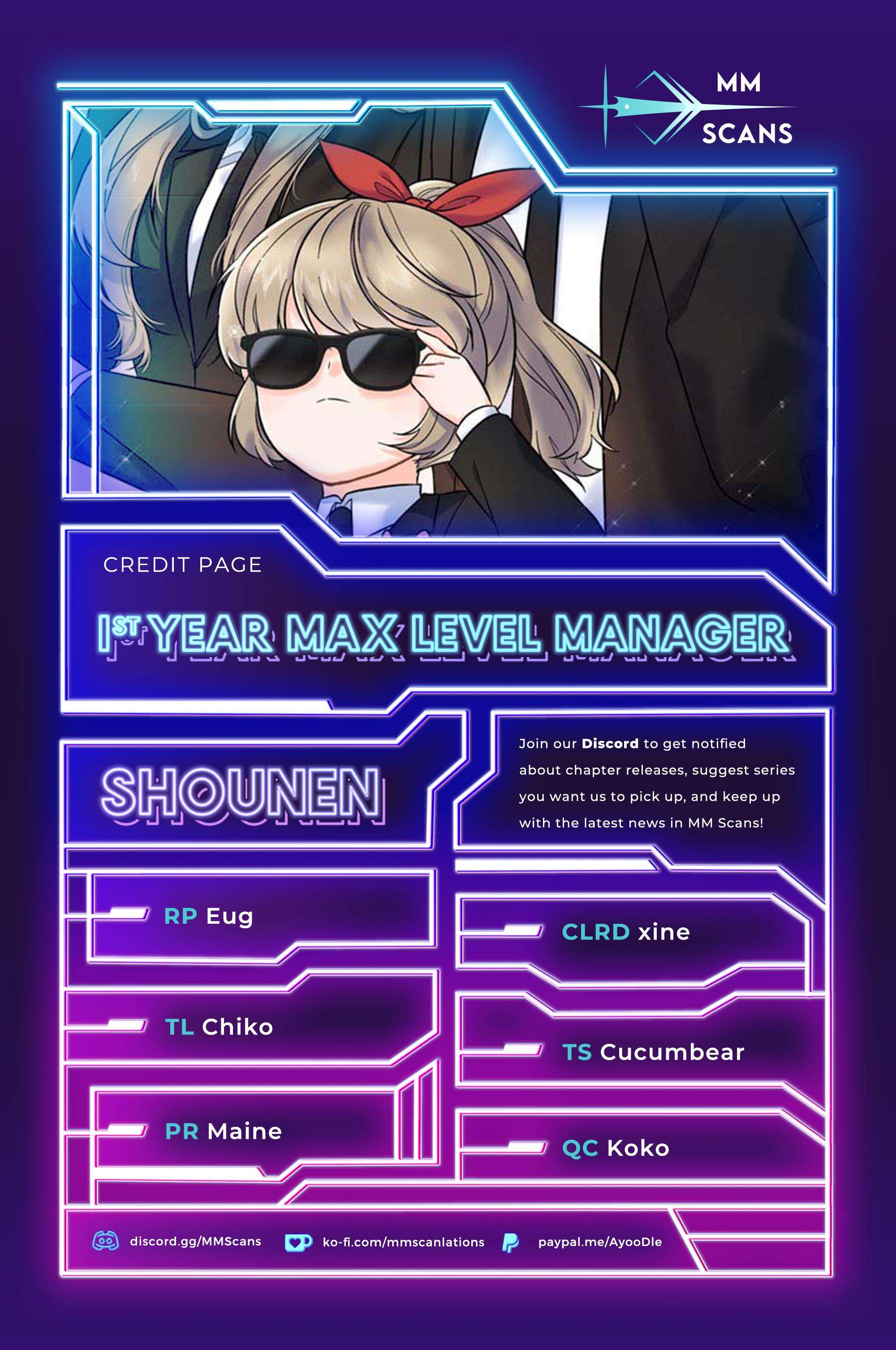 1st year Max Level Manager chapter 87 page 1