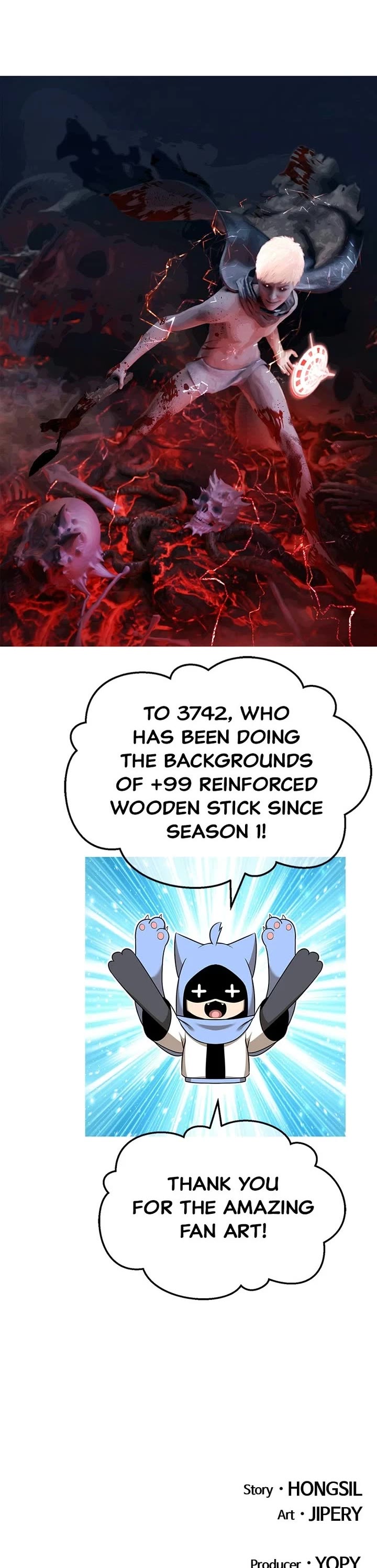 +99 Wooden stick chapter 186 page 140