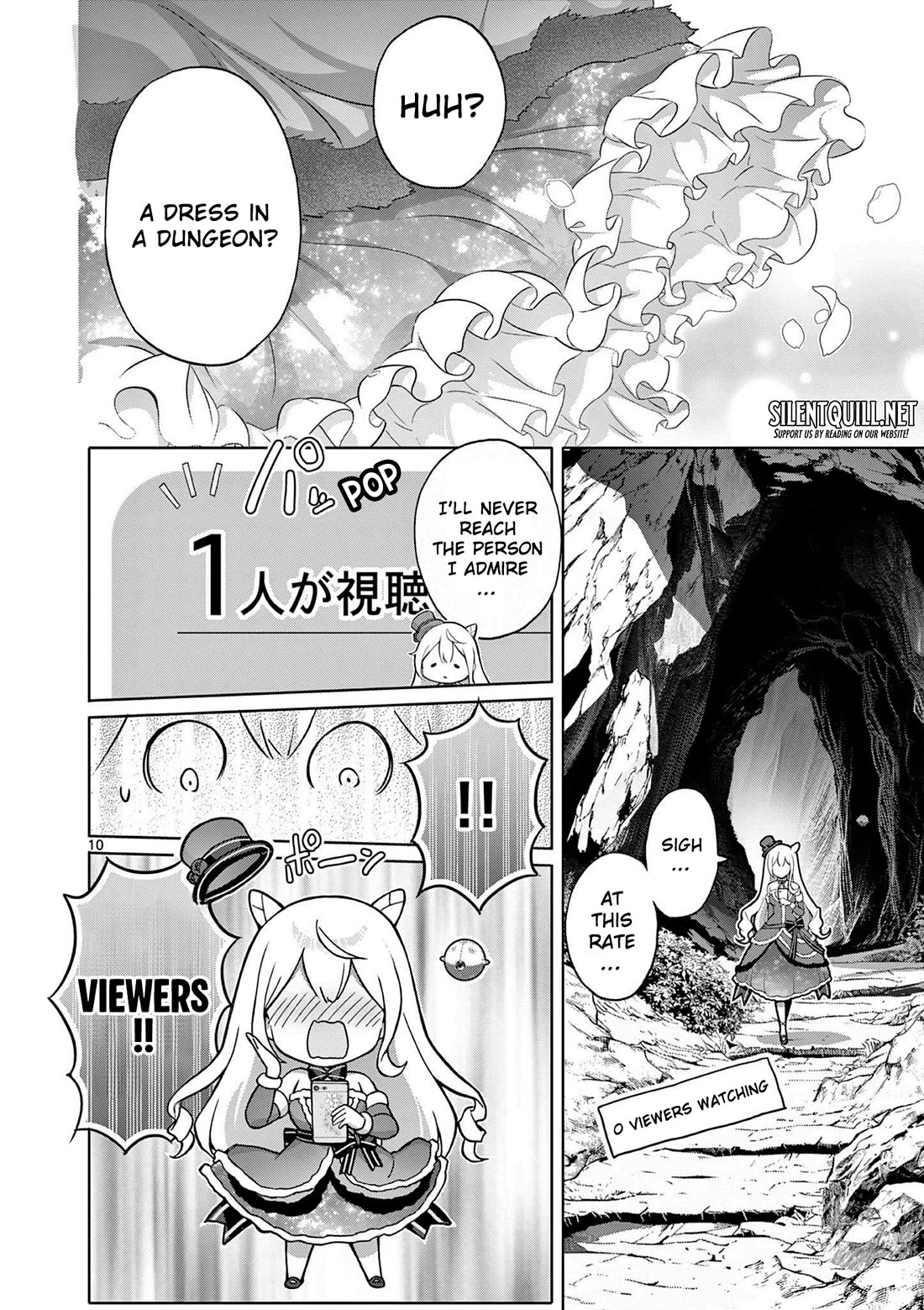 A Bottom-Tier Ojousama Dungeon Streamer Beats Up a Nuisance Streamer, Goes Viral, and Becomes a Legend?! chapter 1 page 10