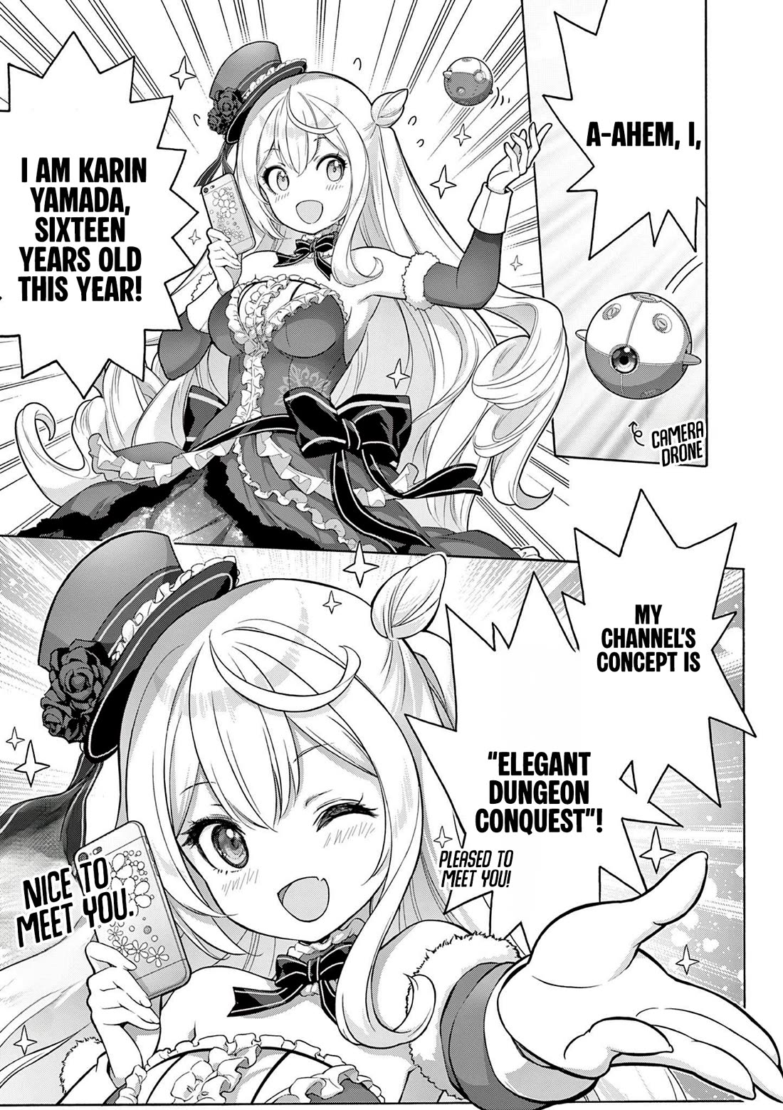 A Bottom-Tier Ojousama Dungeon Streamer Beats Up a Nuisance Streamer, Goes Viral, and Becomes a Legend?! chapter 1 page 11