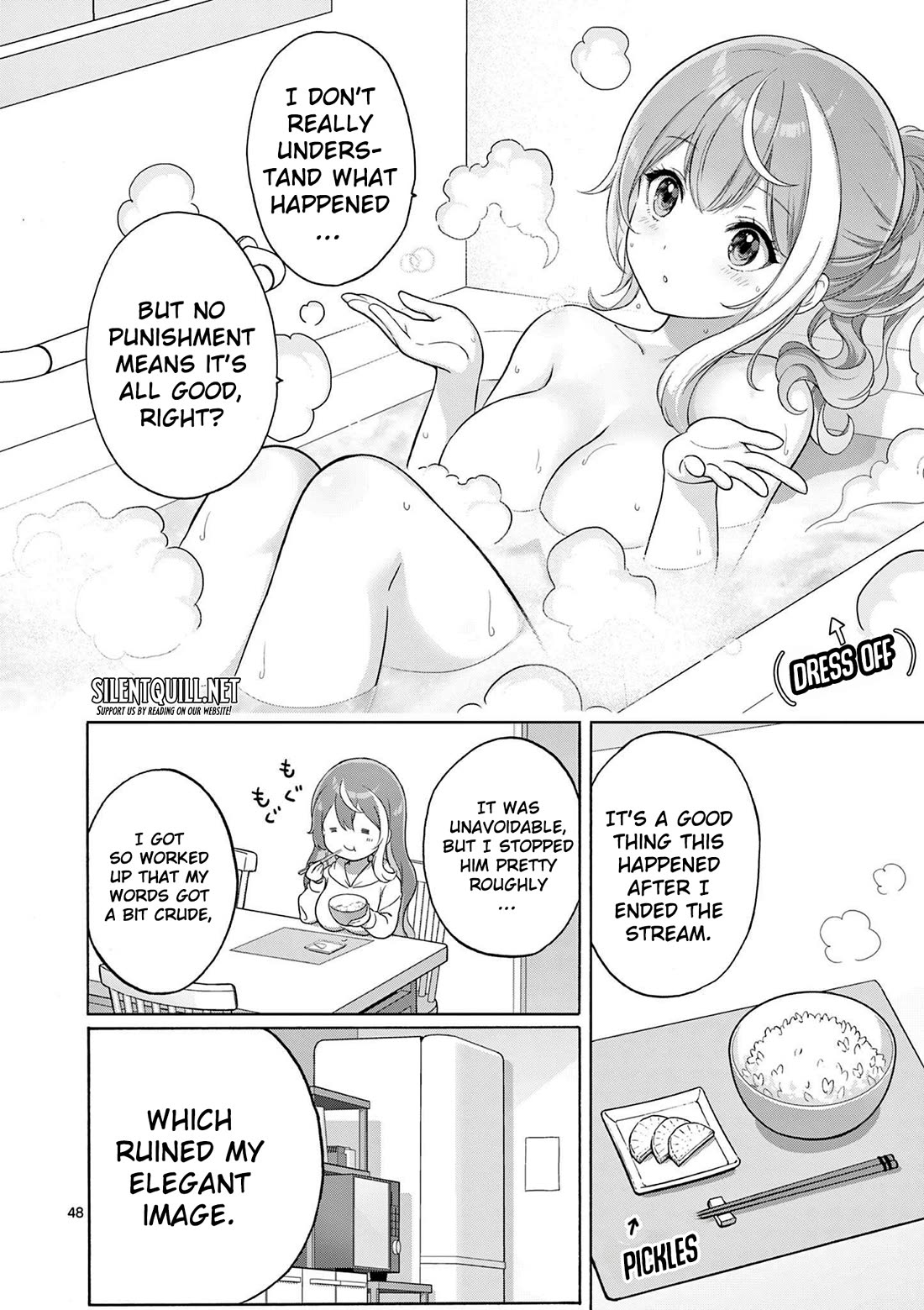 A Bottom-Tier Ojousama Dungeon Streamer Beats Up a Nuisance Streamer, Goes Viral, and Becomes a Legend?! chapter 1 page 46