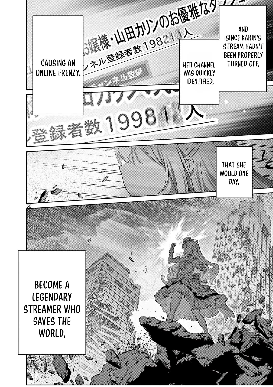 A Bottom-Tier Ojousama Dungeon Streamer Beats Up a Nuisance Streamer, Goes Viral, and Becomes a Legend?! chapter 1 page 50