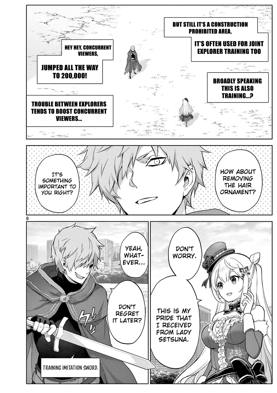 A Bottom-Tier Ojousama Dungeon Streamer Beats Up a Nuisance Streamer, Goes Viral, and Becomes a Legend?! chapter 17 page 9