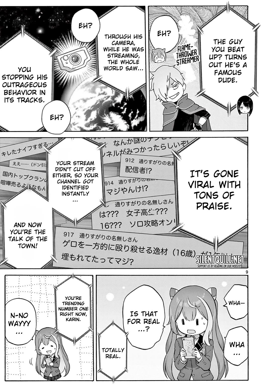 A Bottom-Tier Ojousama Dungeon Streamer Beats Up a Nuisance Streamer, Goes Viral, and Becomes a Legend?! chapter 2 page 10