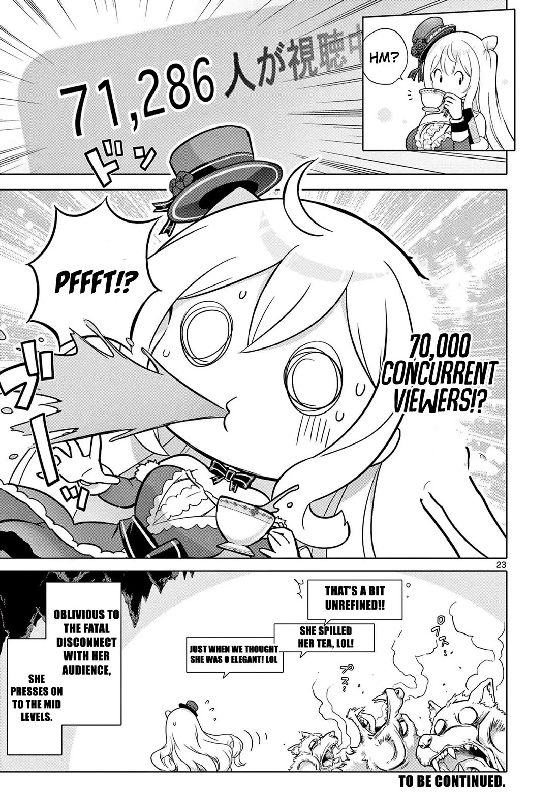 A Bottom-Tier Ojousama Dungeon Streamer Beats Up a Nuisance Streamer, Goes Viral, and Becomes a Legend?! chapter 4 page 23