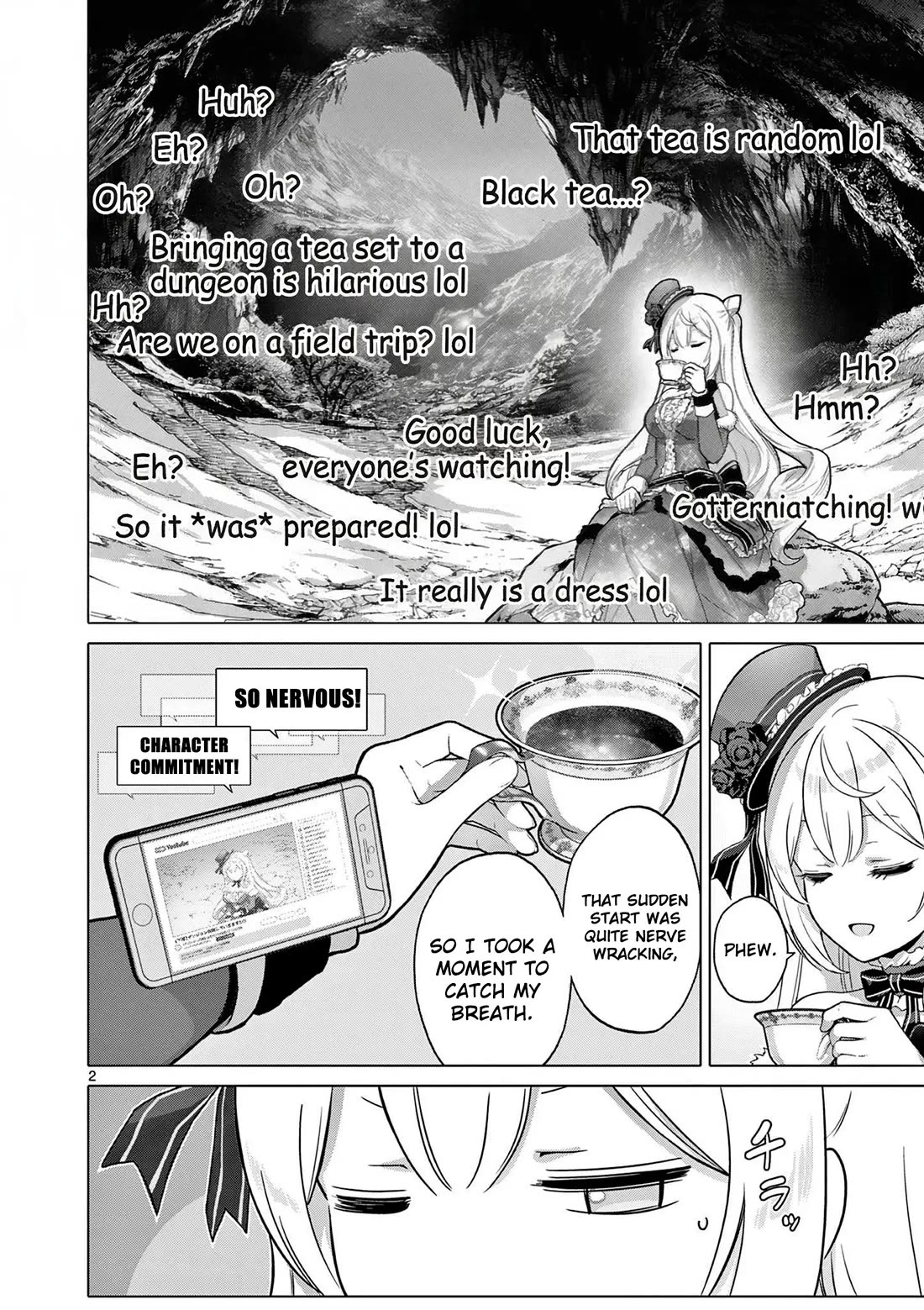 A Bottom-Tier Ojousama Dungeon Streamer Beats Up a Nuisance Streamer, Goes Viral, and Becomes a Legend?! chapter 4 page 3
