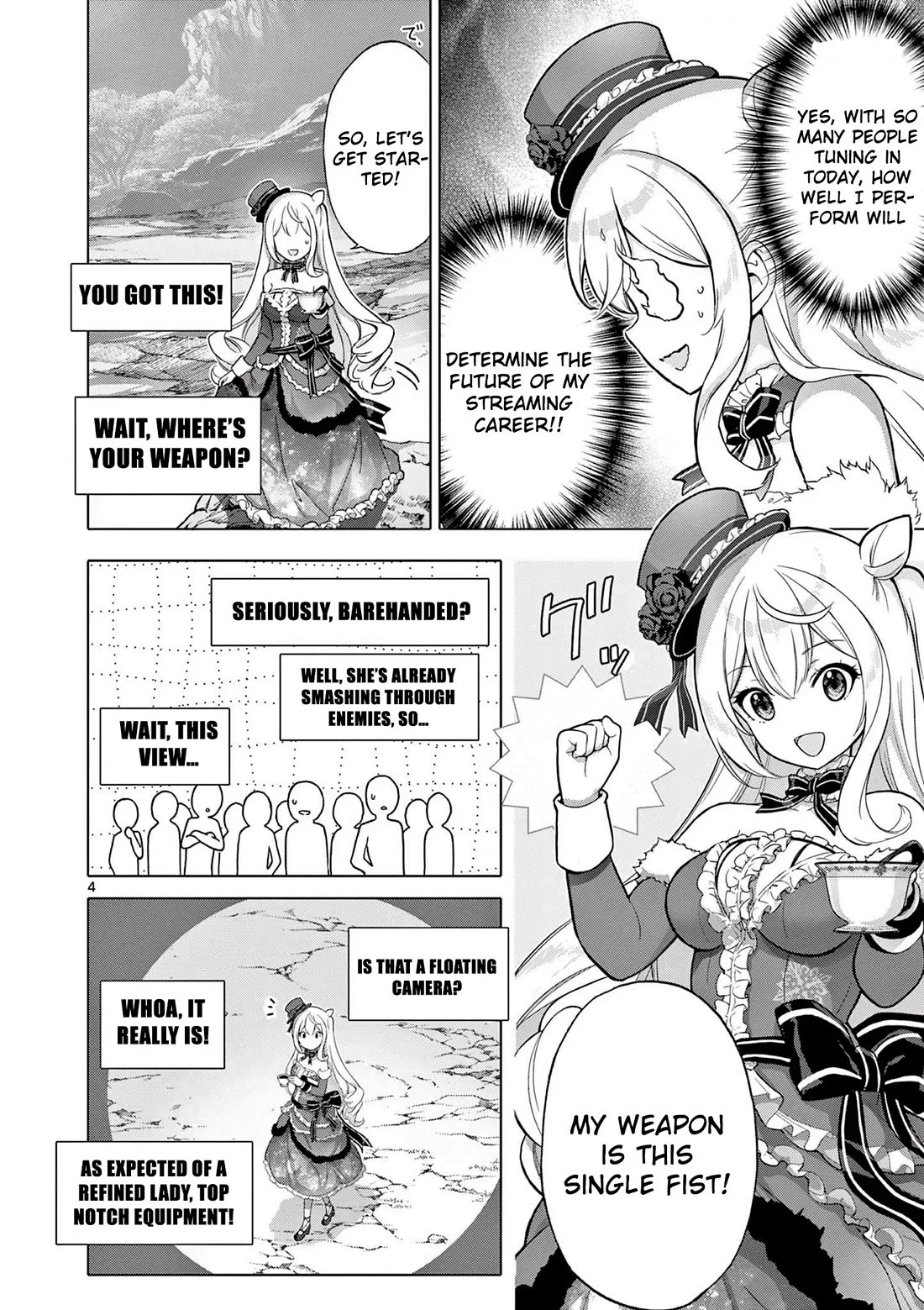 A Bottom-Tier Ojousama Dungeon Streamer Beats Up a Nuisance Streamer, Goes Viral, and Becomes a Legend?! chapter 4 page 5