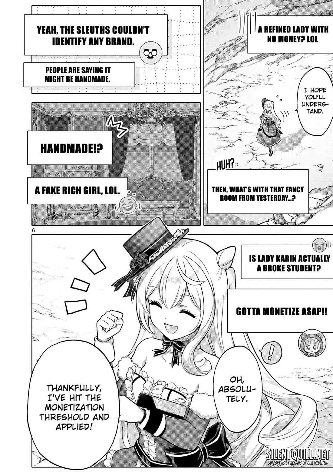 A Bottom-Tier Ojousama Dungeon Streamer Beats Up a Nuisance Streamer, Goes Viral, and Becomes a Legend?! chapter 4 page 7