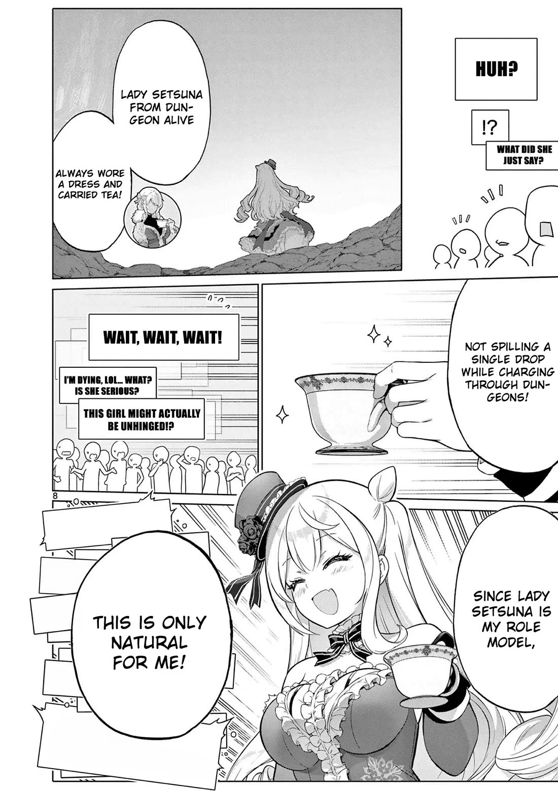 A Bottom-Tier Ojousama Dungeon Streamer Beats Up a Nuisance Streamer, Goes Viral, and Becomes a Legend?! chapter 4 page 9