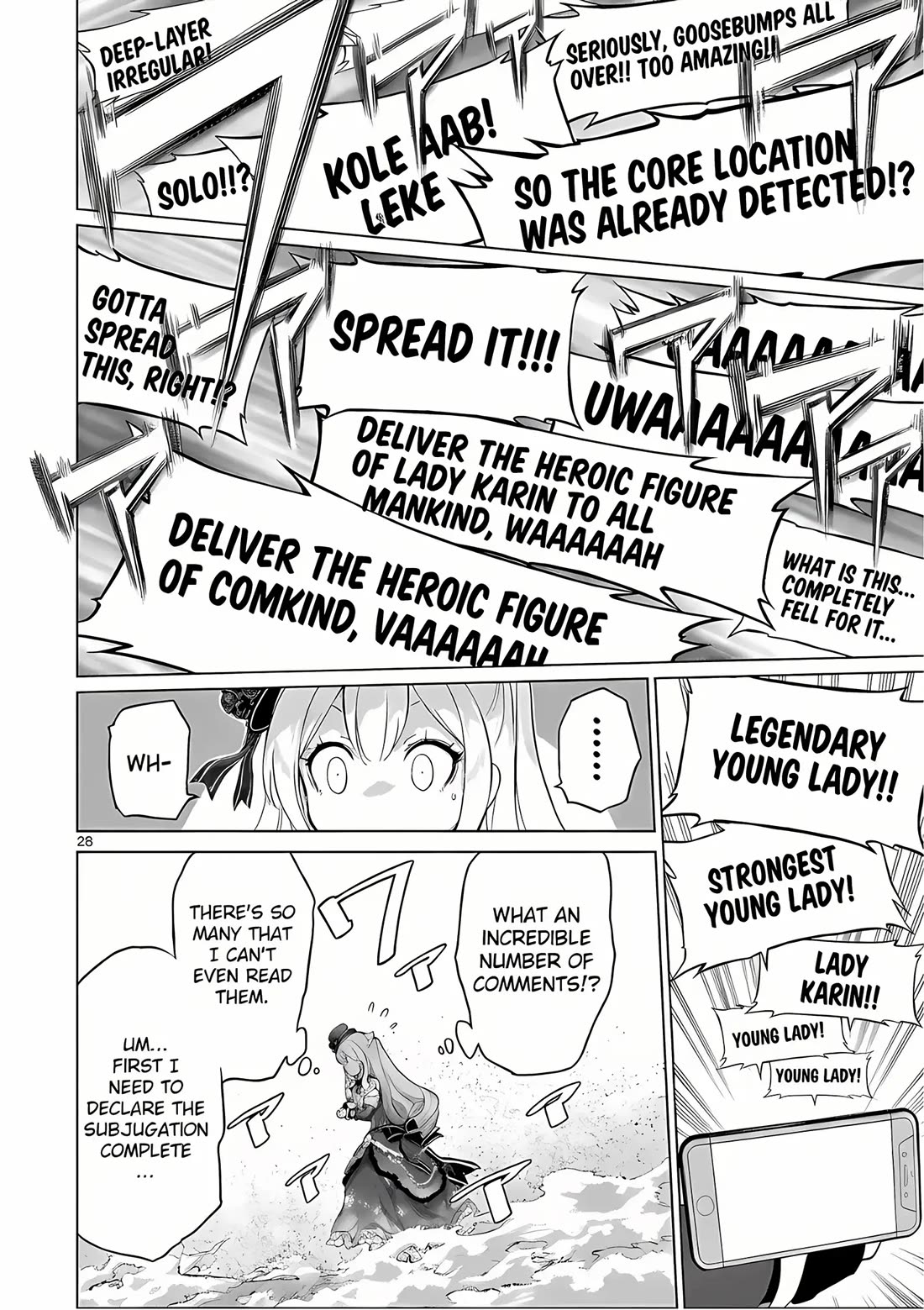 A Bottom-Tier Ojousama Dungeon Streamer Beats Up a Nuisance Streamer, Goes Viral, and Becomes a Legend?! chapter 7 page 27