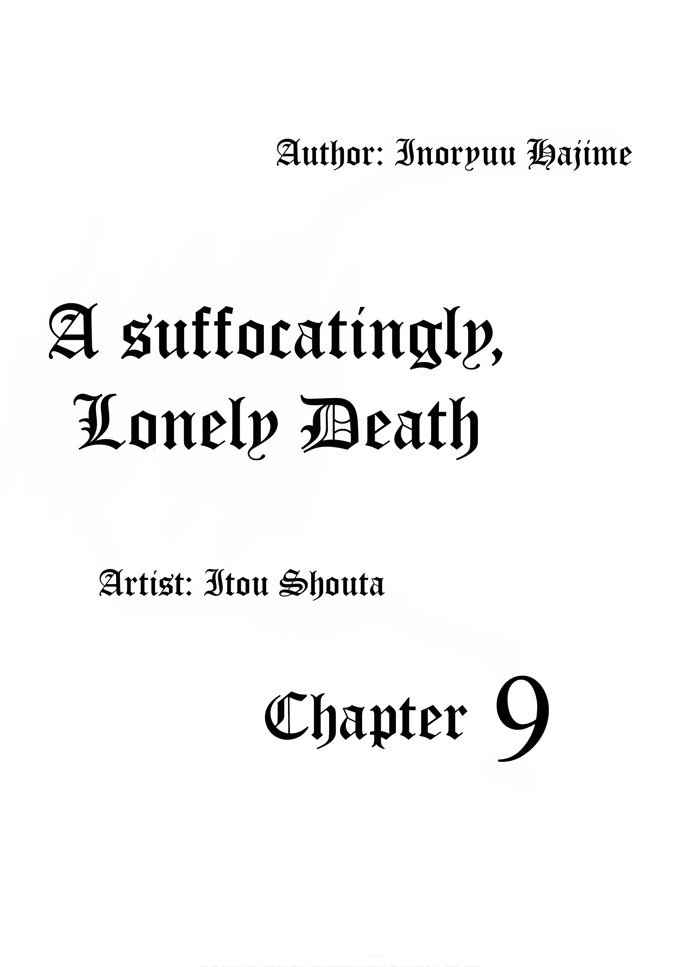 A Suffocatingly Lonely Death chapter 9 page 1