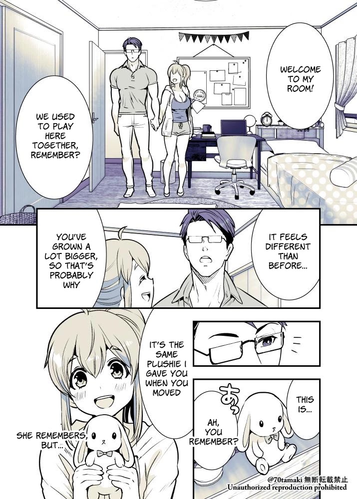 After Reuniting with my Childhood Friend, It Turned Out Both of Us had Become Tiddy Monsters chapter 3 page 2