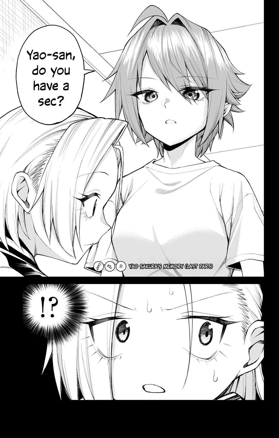 Akanabe-sensei Doesn't Know about Embarrassment chapter 33 page 1