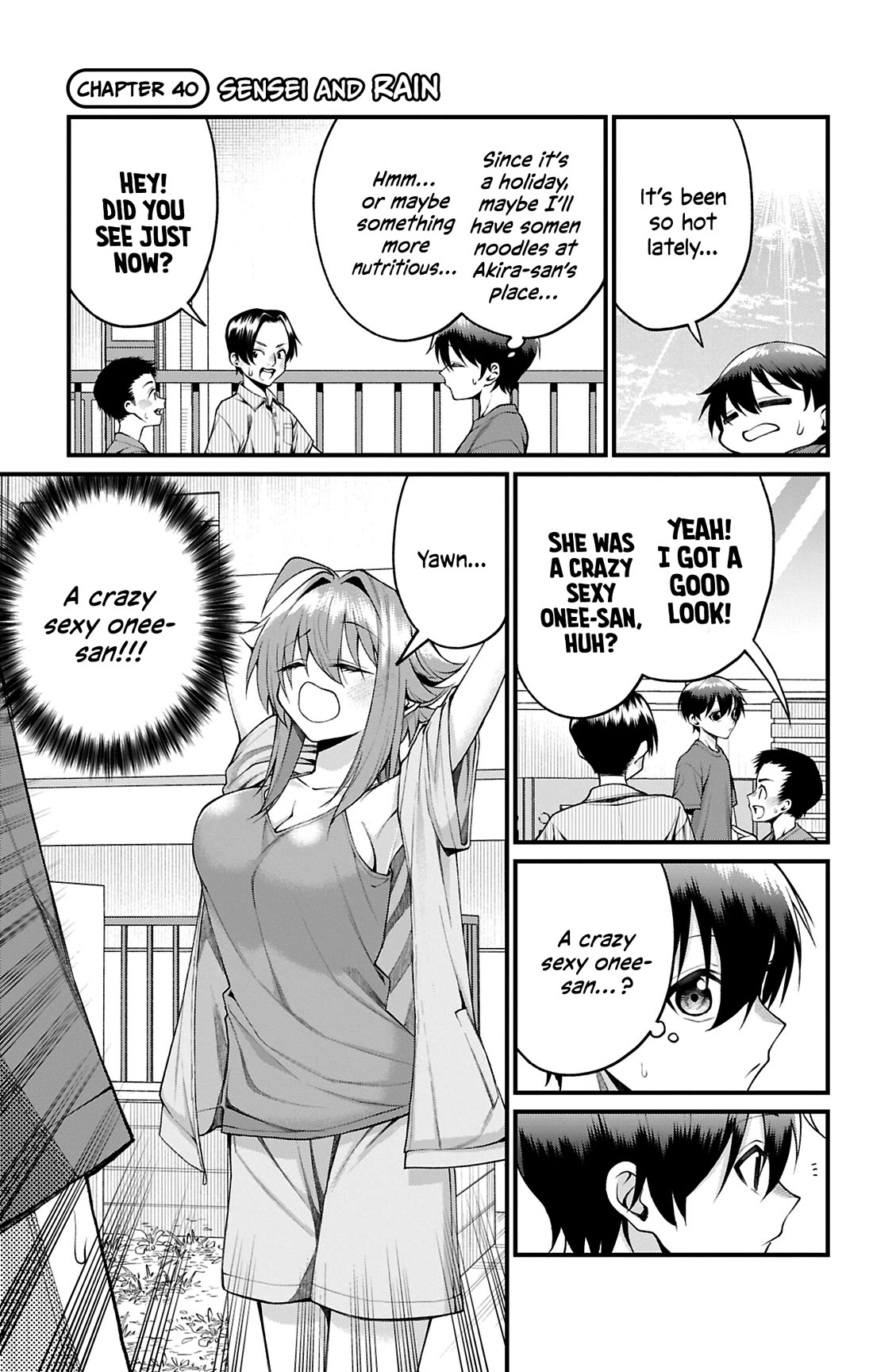 Akanabe-sensei Doesn't Know about Embarrassment chapter 40 page 2