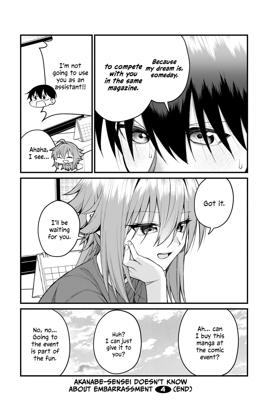 Akanabe-sensei Doesn't Know about Embarrassment chapter 48 page 14