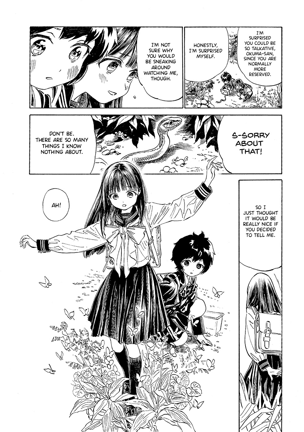 Akebi-chan no Sailor Fuku chapter 33.5 page 15