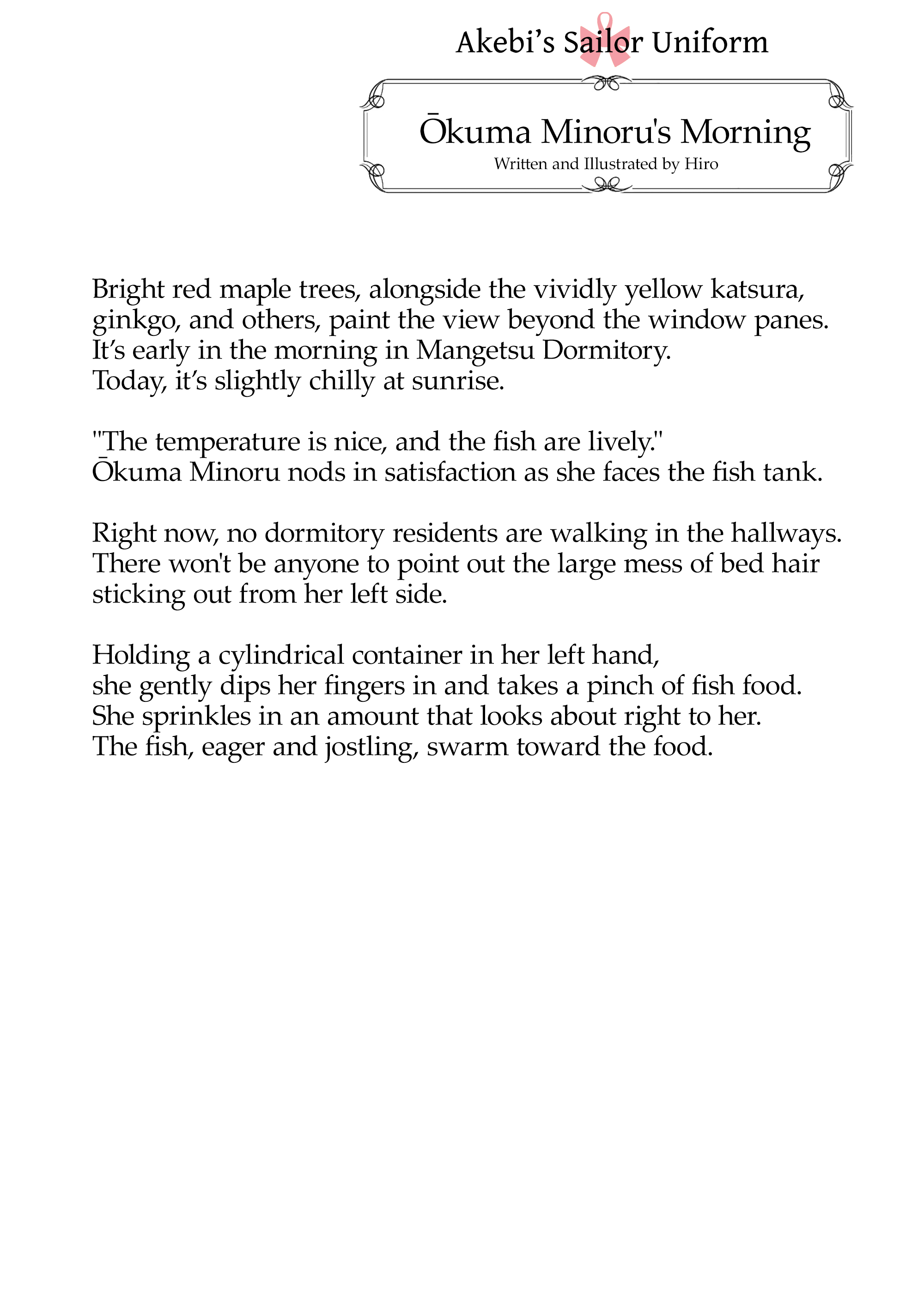 Akebi-chan no Sailor Fuku chapter 80.1 page 1