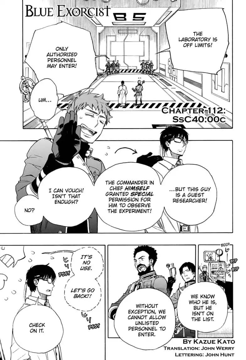 Ao no Exorcist chapter 112 page 1