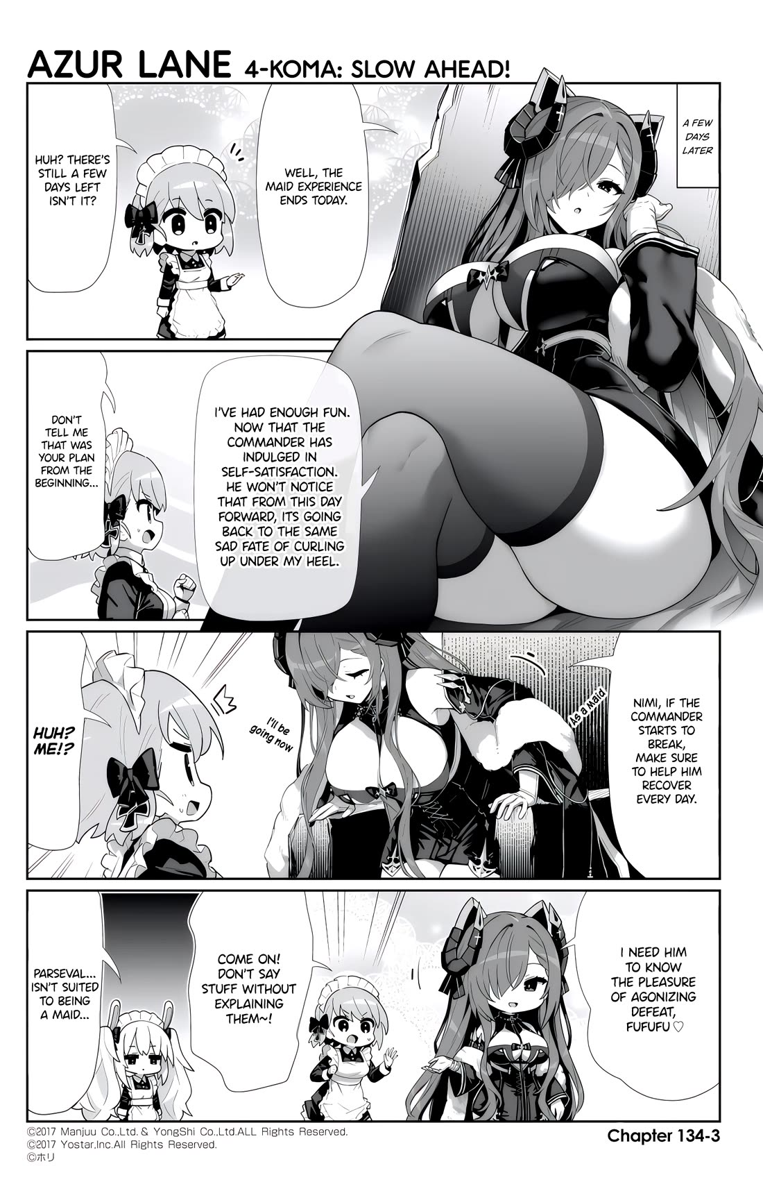 Azur Lane 4-koma: Slow Ahead chapter 134 page 3