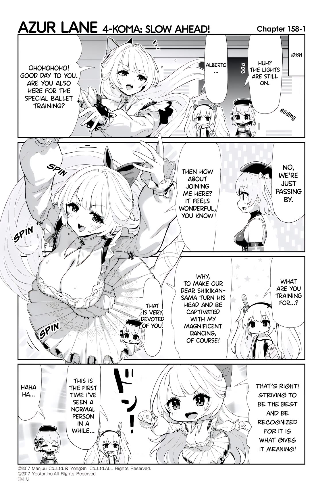 Azur Lane 4-koma: Slow Ahead chapter 158 page 1