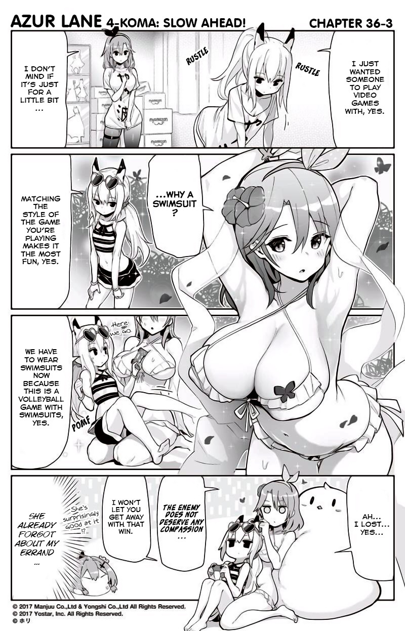 Azur Lane 4-koma: Slow Ahead chapter 36 page 3