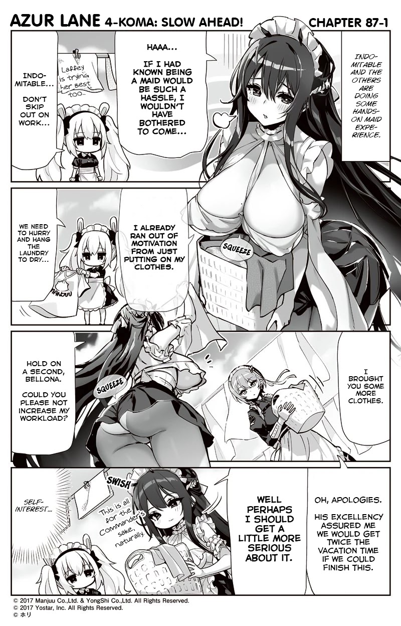 Azur Lane 4-koma: Slow Ahead chapter 87 page 1