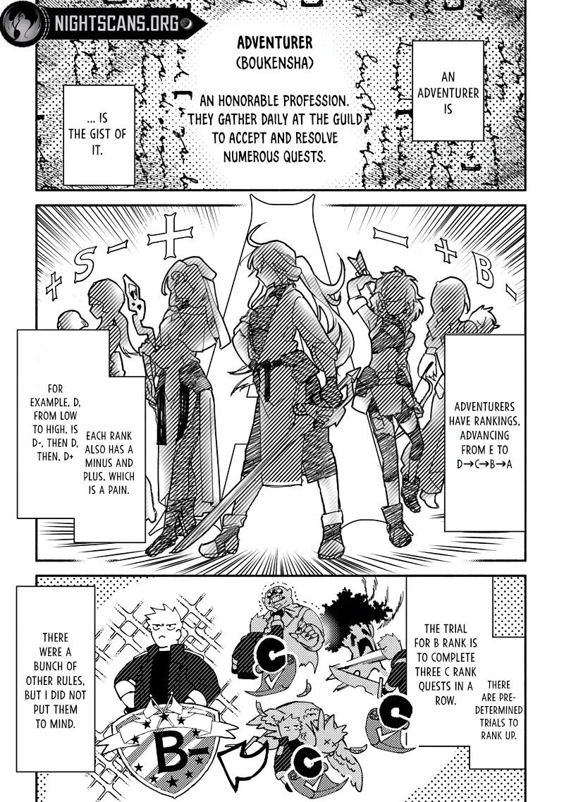 The B-Rank Adventurer with a Scary Face Becomes a Father for the Hero and His Friends chapter 1 page 8