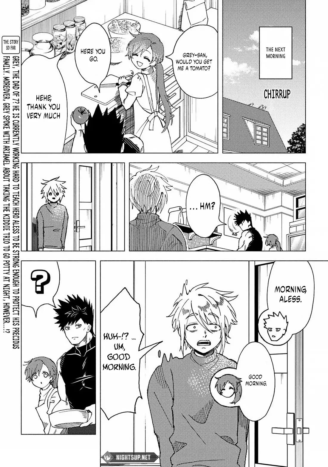 The B-Rank Adventurer with a Scary Face Becomes a Father for the Hero and His Friends chapter 13 page 2