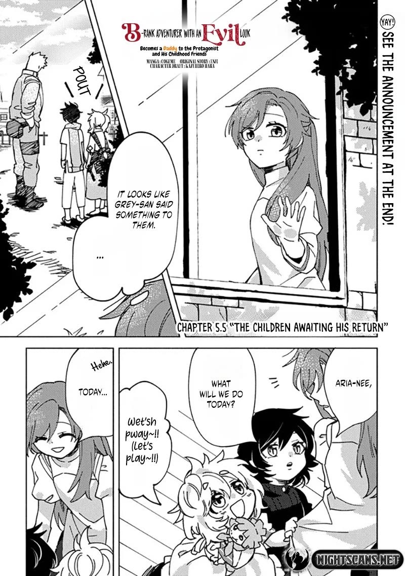 The B-Rank Adventurer with a Scary Face Becomes a Father for the Hero and His Friends chapter 5.5 page 2