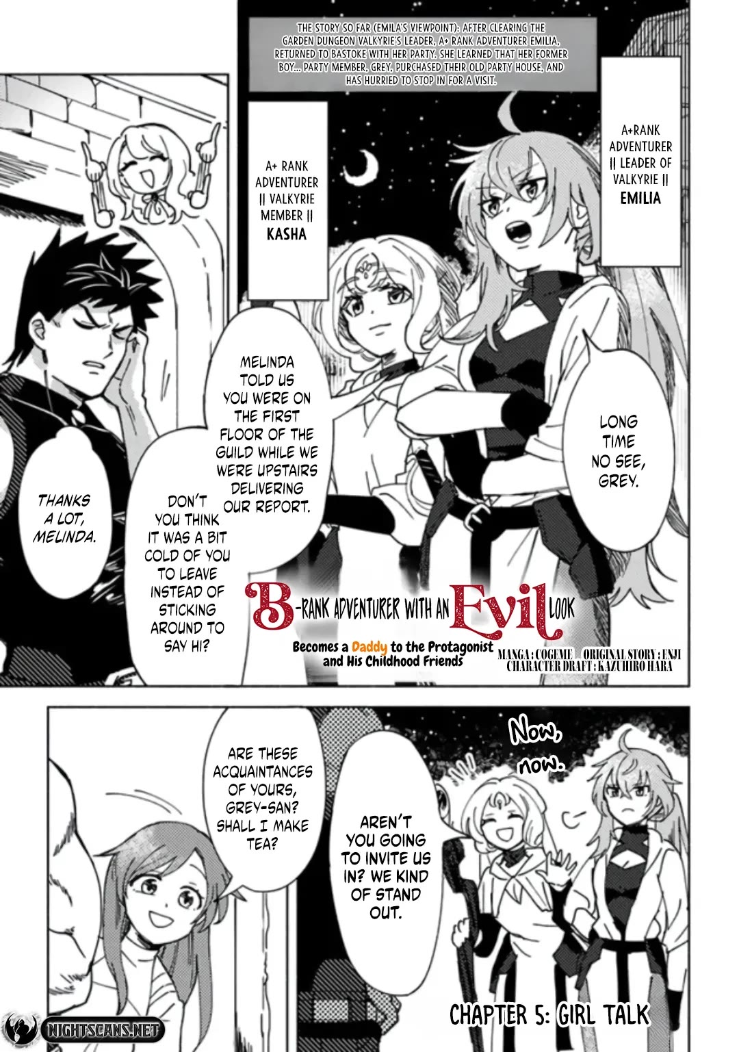 The B-Rank Adventurer with a Scary Face Becomes a Father for the Hero and His Friends chapter 5 page 2