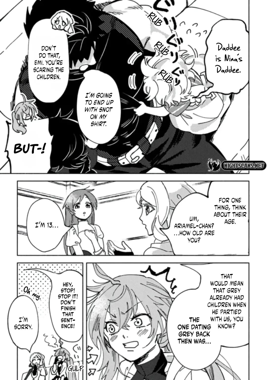The B-Rank Adventurer with a Scary Face Becomes a Father for the Hero and His Friends chapter 5 page 6