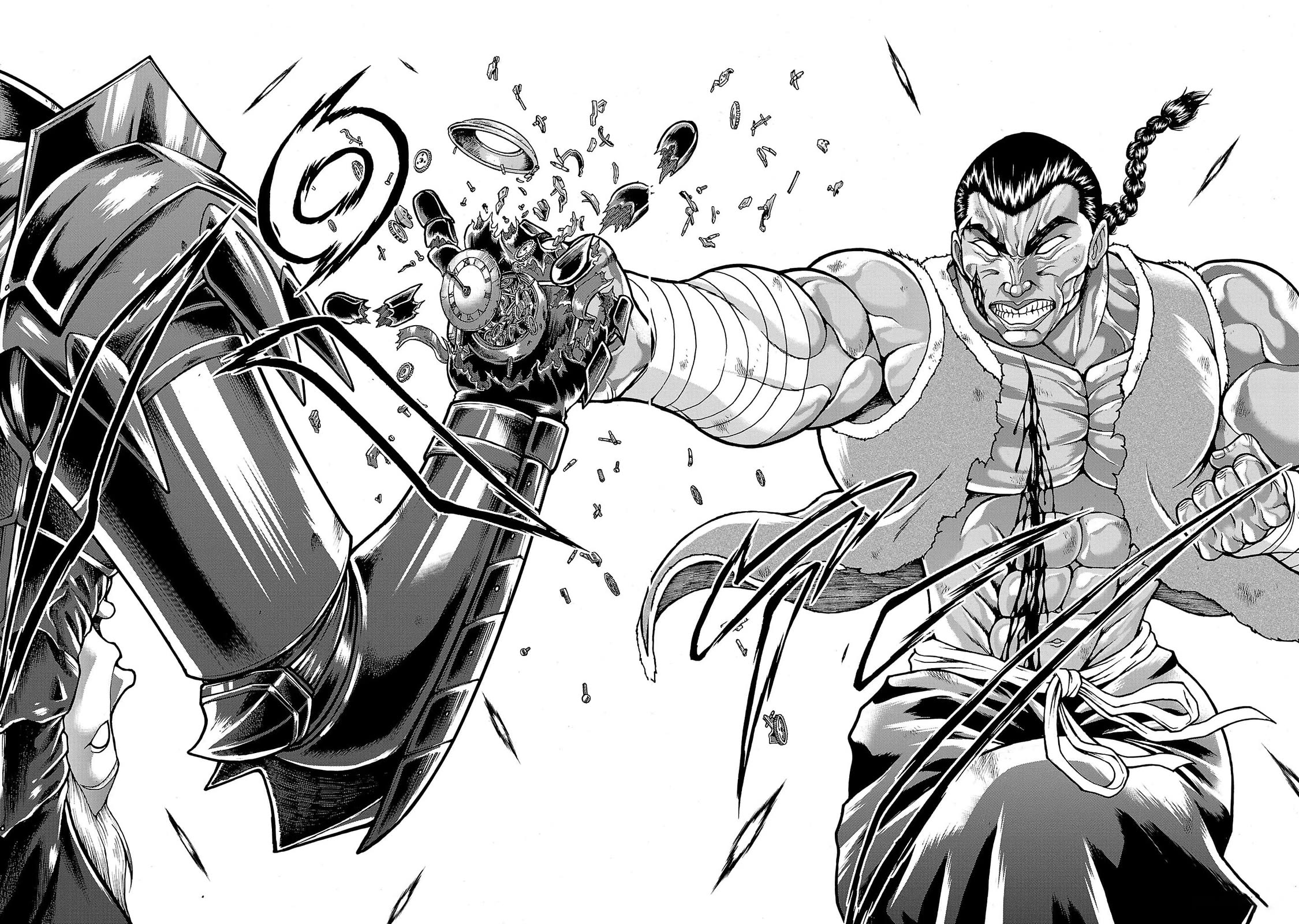 Baki Side Story - Retsu Kaioh Doesn't Mind Even if it's in another World chapter 58 page 10