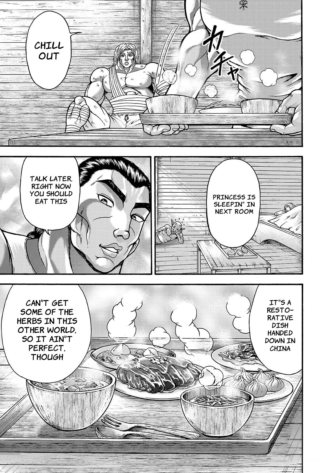 Baki Side Story - Retsu Kaioh Doesn't Mind Even if it's in another World chapter 60 page 7