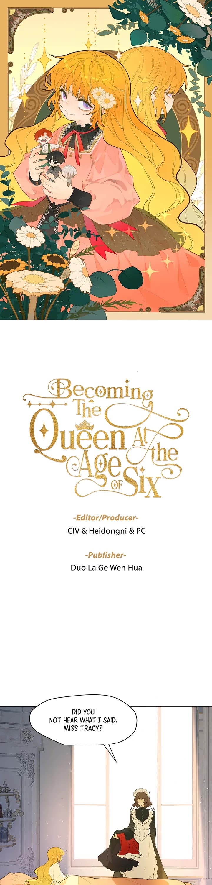 Becoming the Queen at the Age of Six chapter 1 page 1