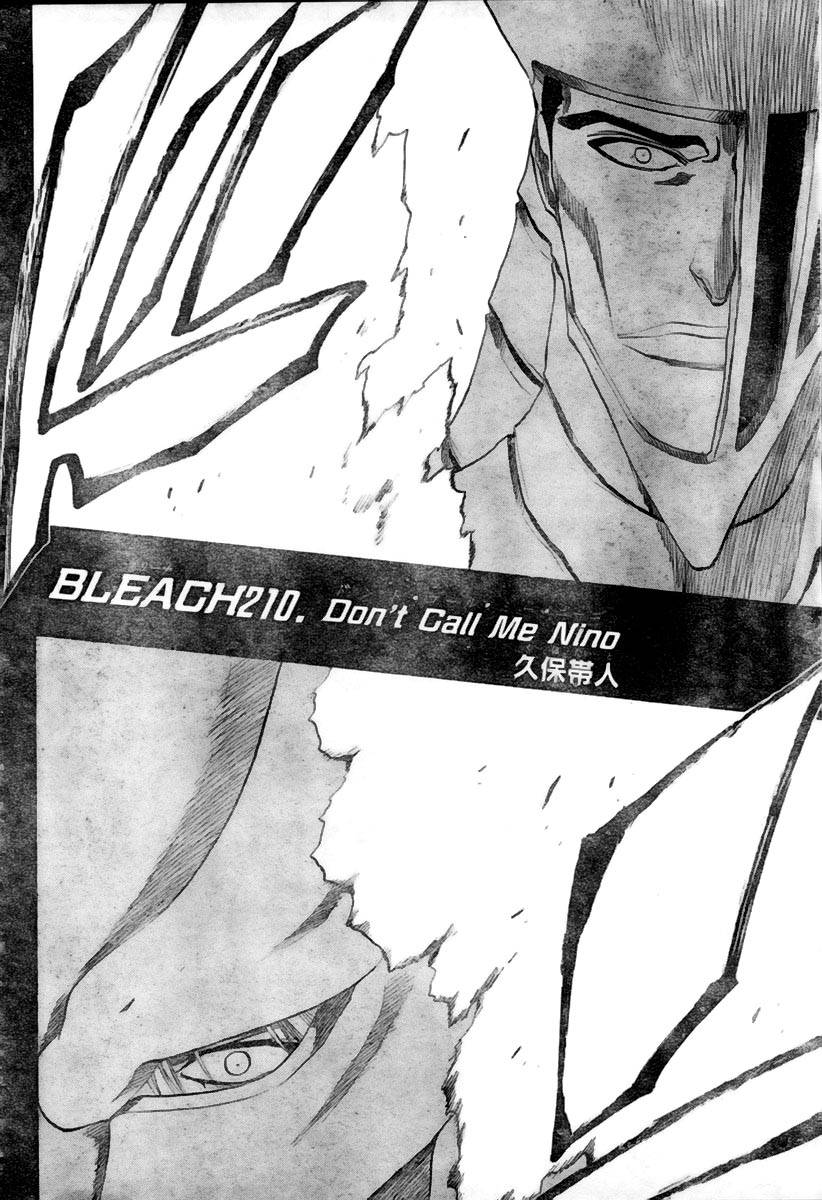 Bleach chapter 210 page 1