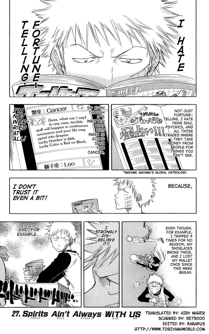 Bleach chapter 27 page 1