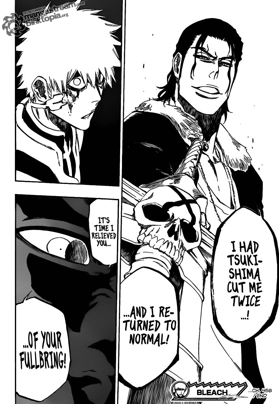 Bleach chapter 458 page 17