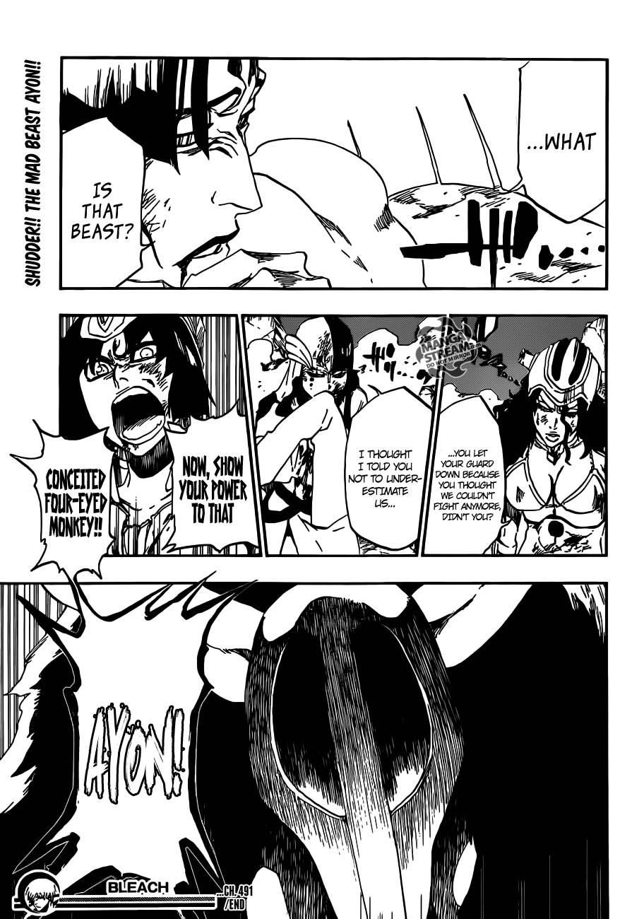 Bleach chapter 491 page 18