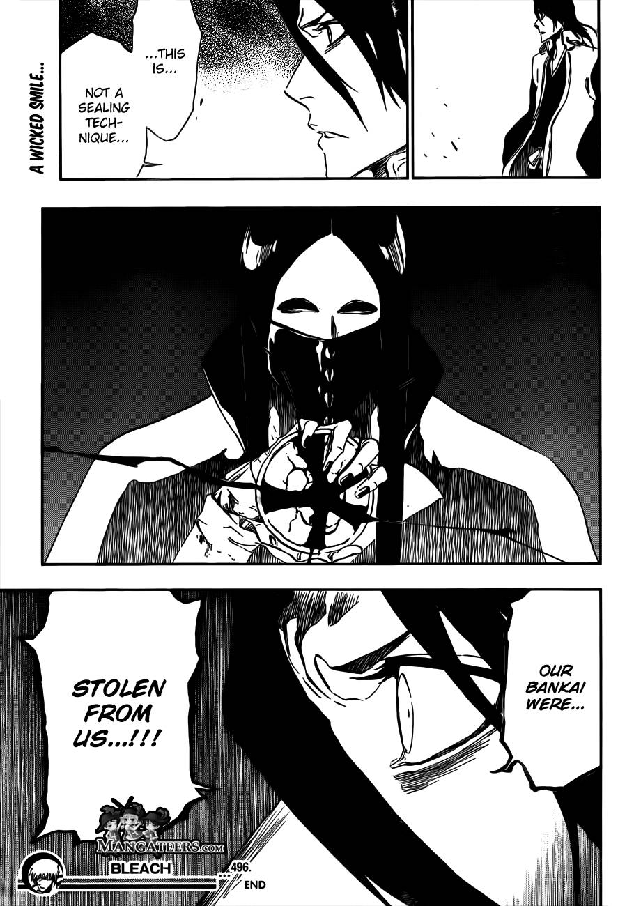 Bleach chapter 496 page 16