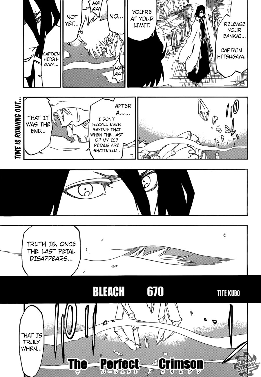 Bleach chapter 670 page 16