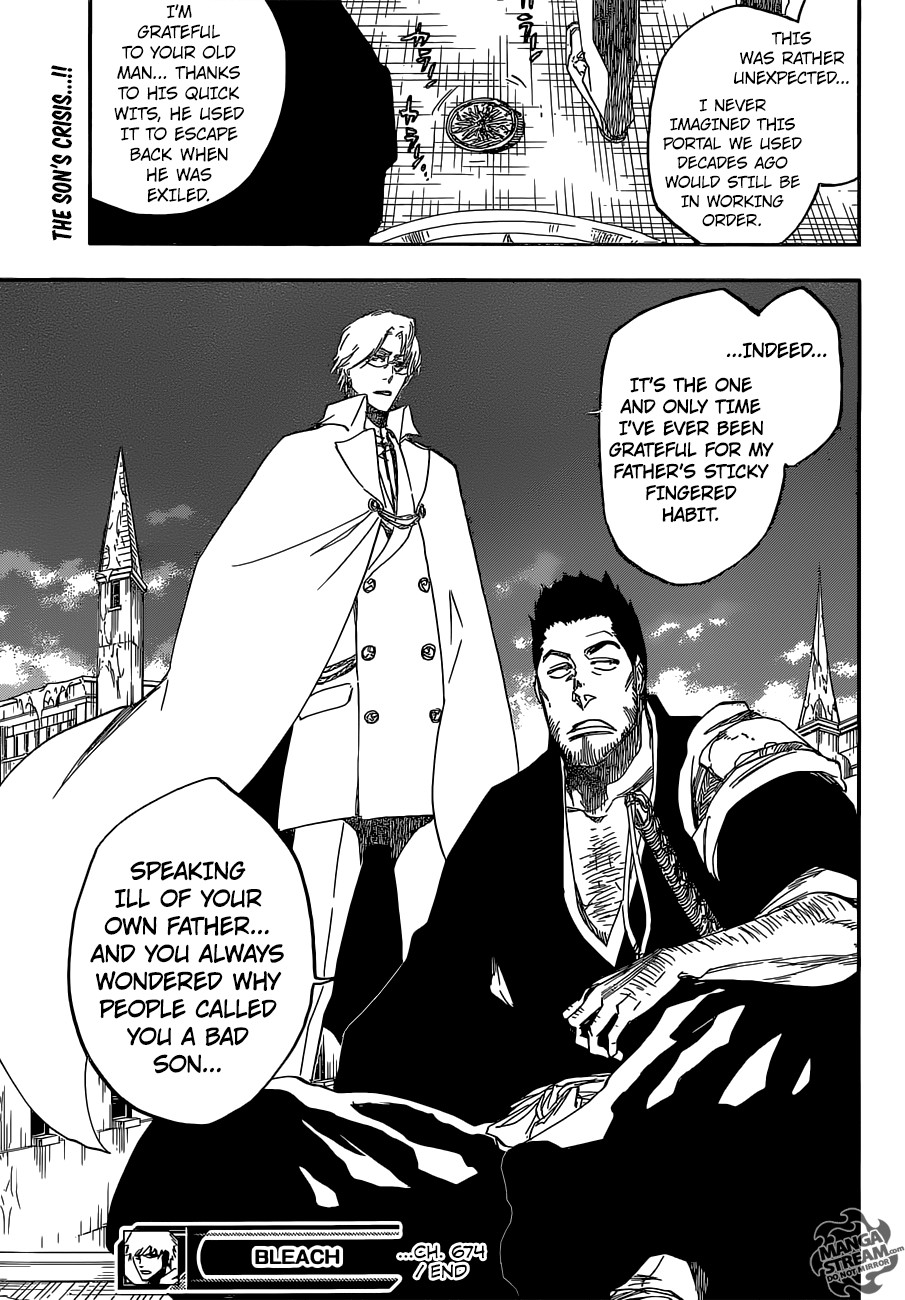 Bleach chapter 674 page 19