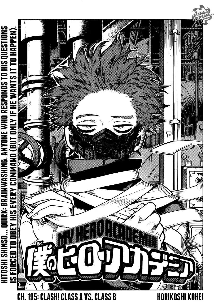 Boku no Hero Academia chapter 195 page 1