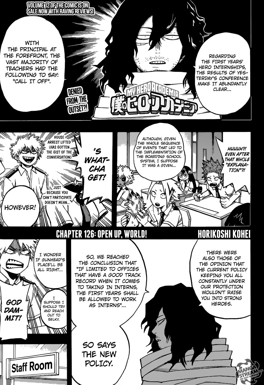 Boku no Hero Academia chapter 126 page 1