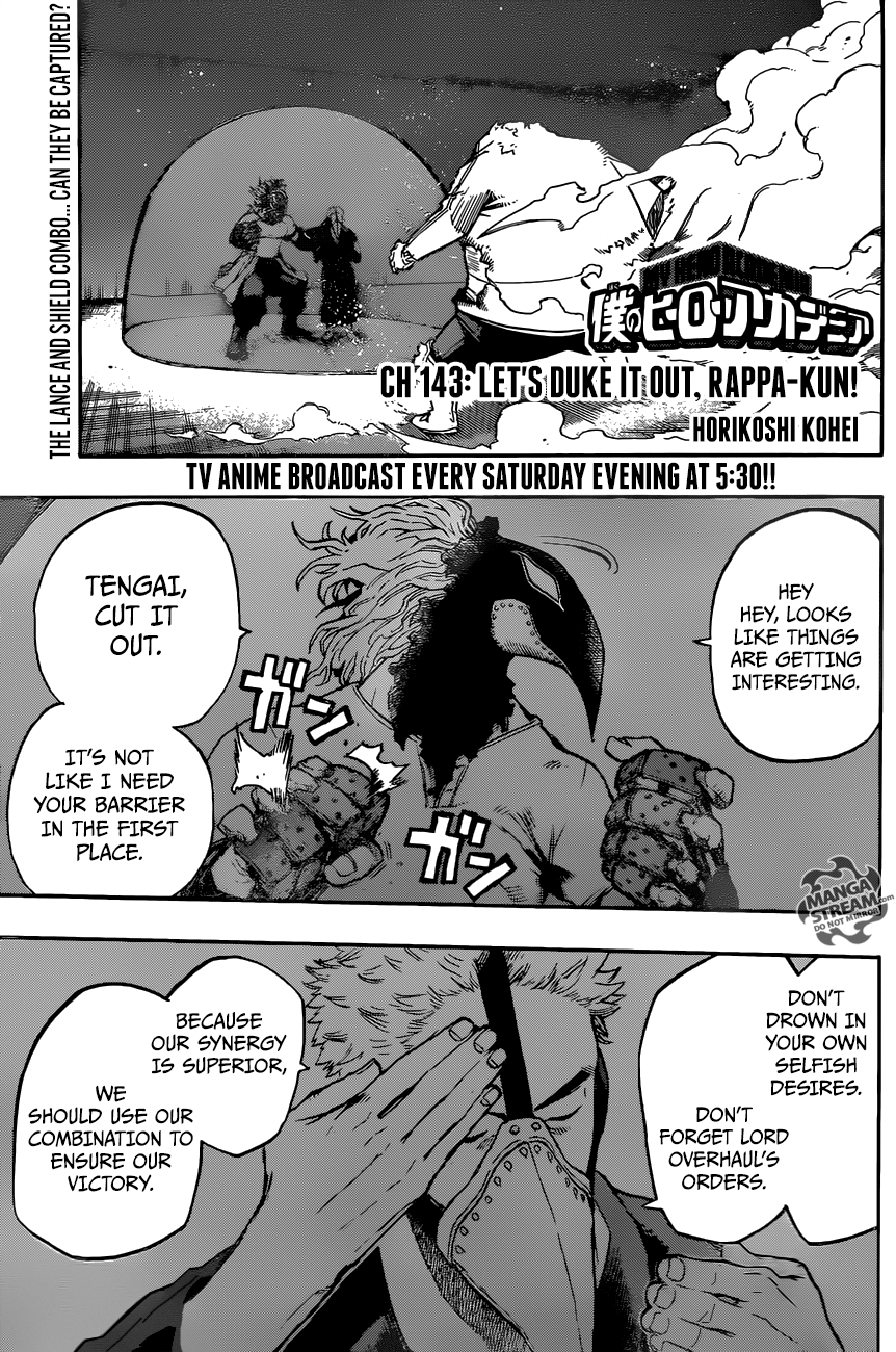 Boku no Hero Academia chapter 143 page 1