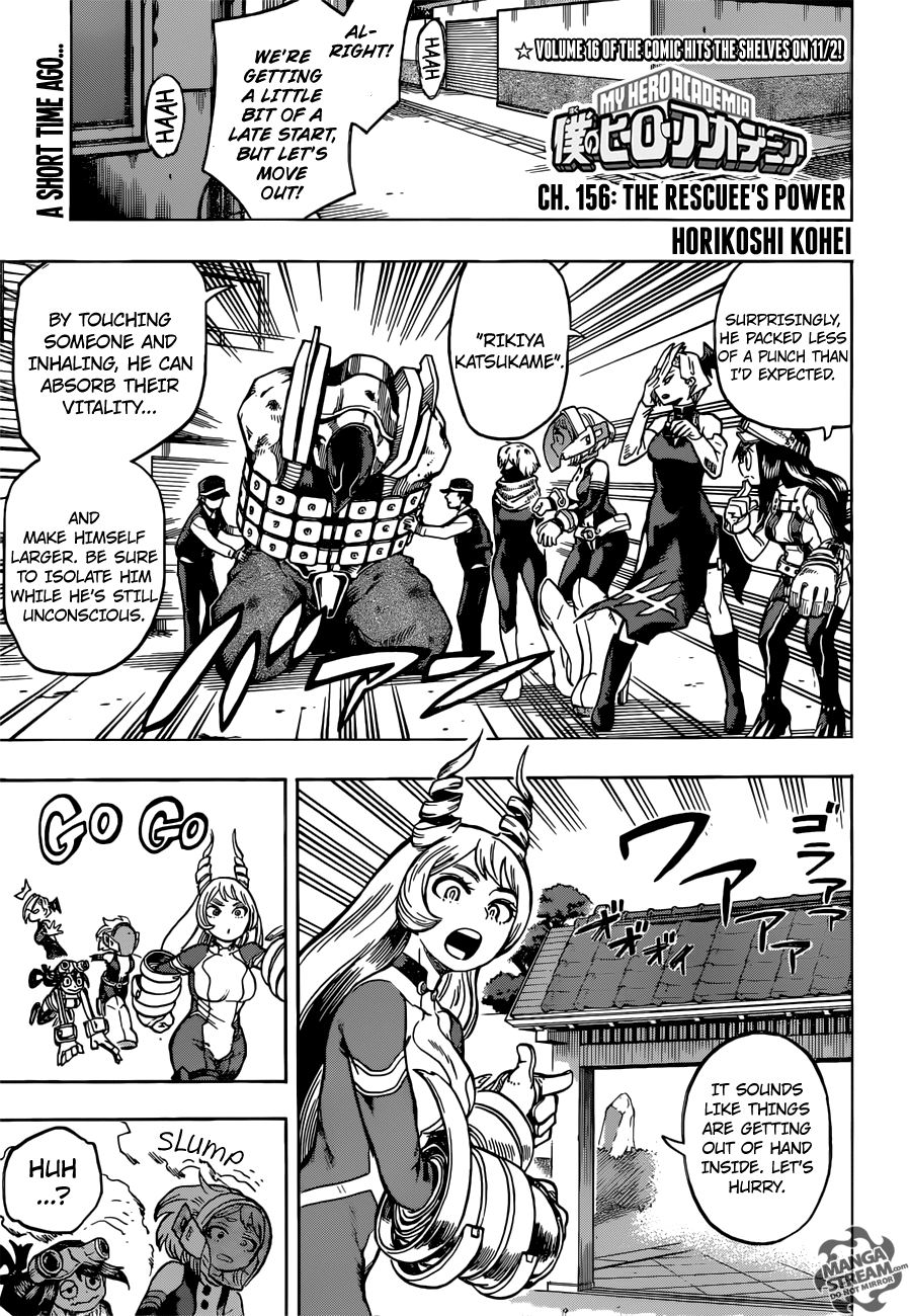 Boku no Hero Academia chapter 156 page 1