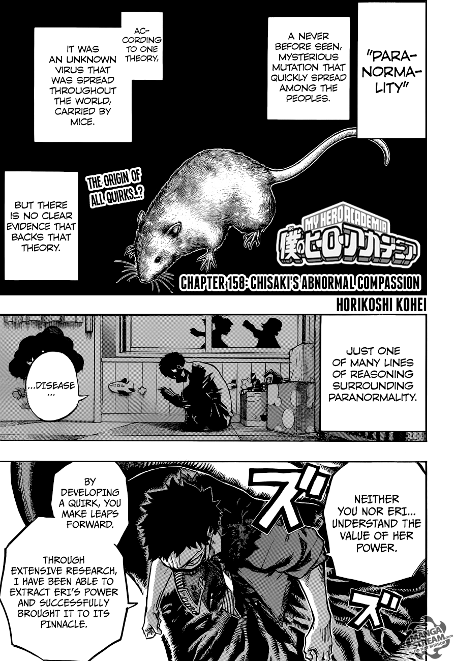 Boku no Hero Academia chapter 158 page 1