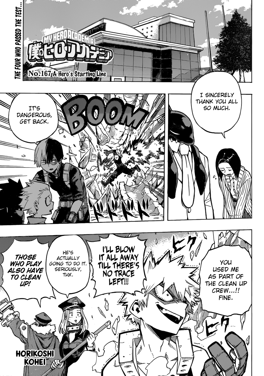 Boku no Hero Academia chapter 167 page 1