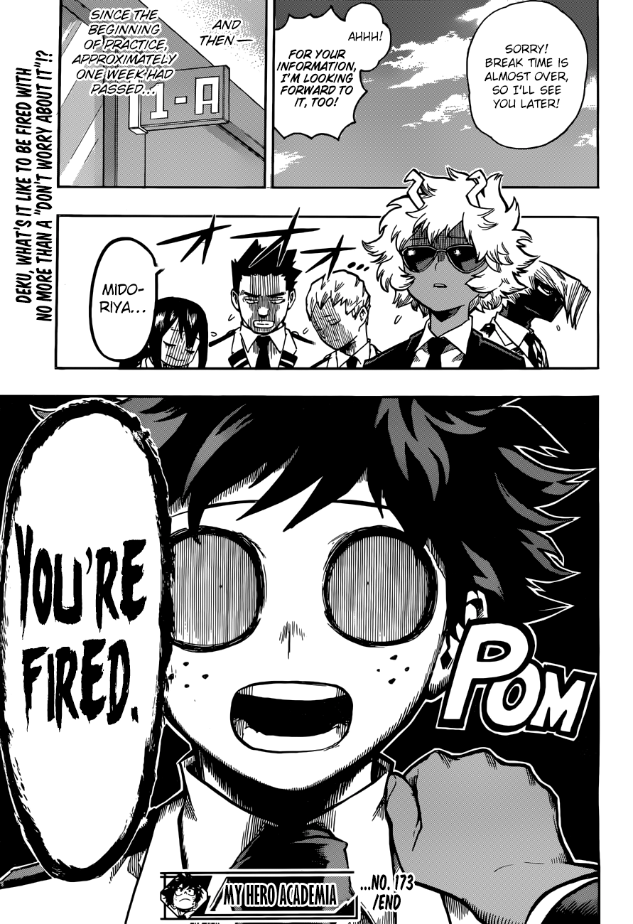 Boku no Hero Academia chapter 173 page 18