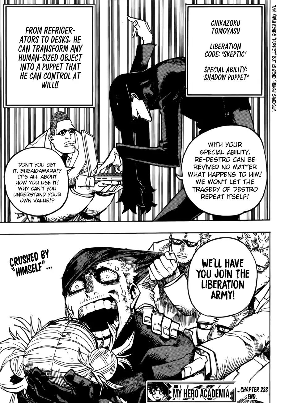 Boku no Hero Academia chapter 228 page 14