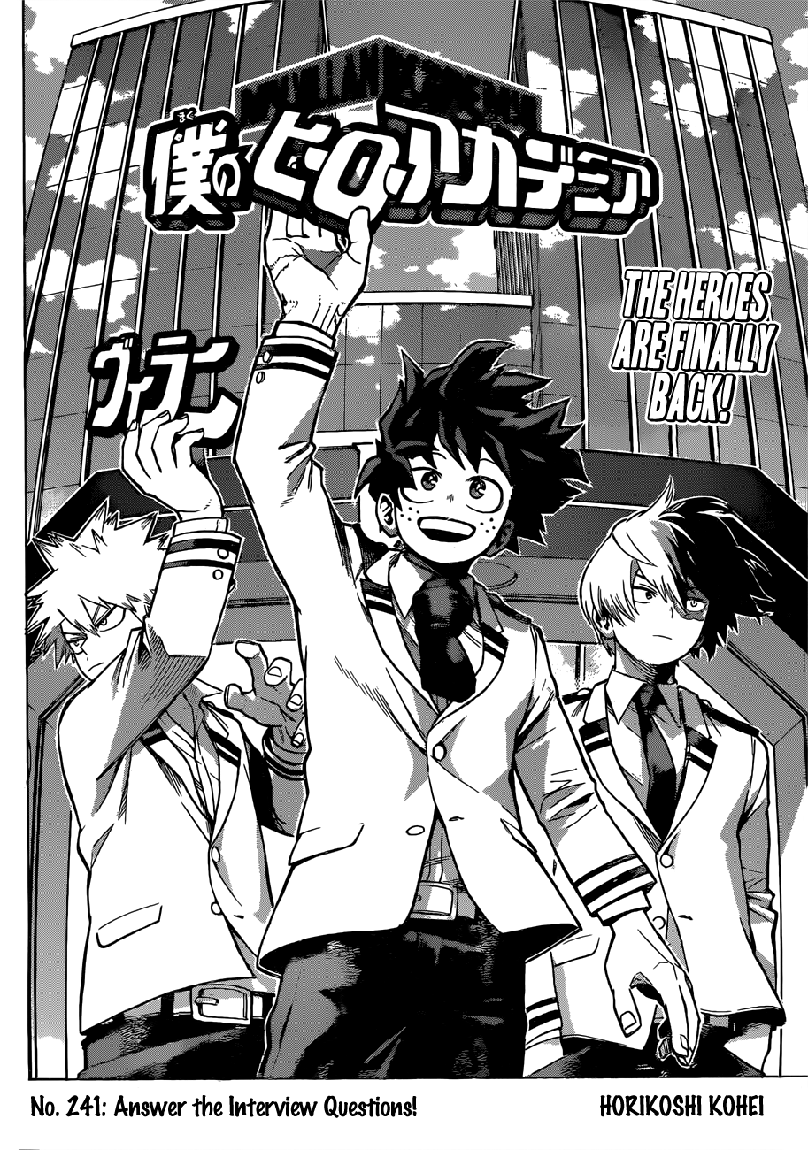 Boku no Hero Academia chapter 241 page 3